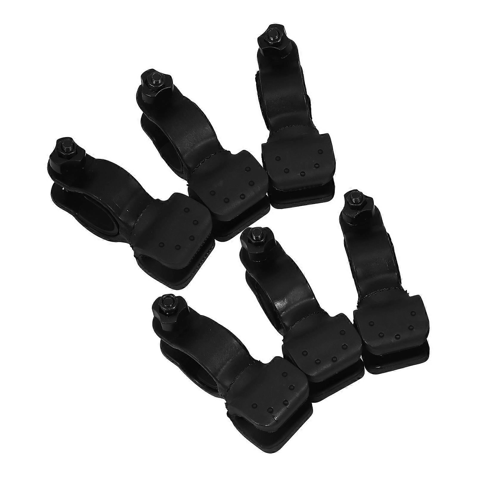 Black Cane Holder for Fixing Walking Stick Holders 6Pcs Set