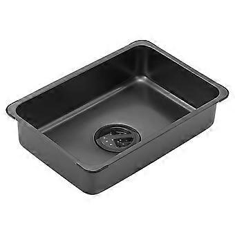 Camping Sink with Fast Drain, Portable Stainless Steel Washing Basin for Outdoor Dishes and Vegetables