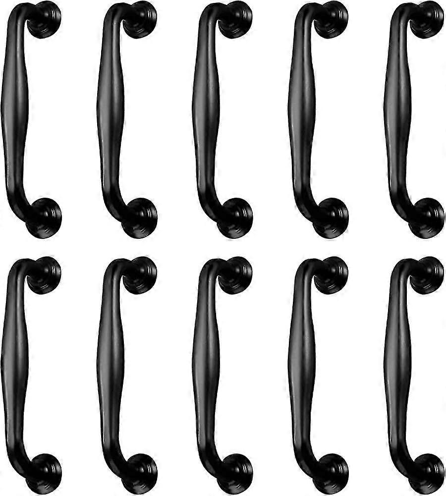 10 116mm Black Kitchen Cabinet Handles