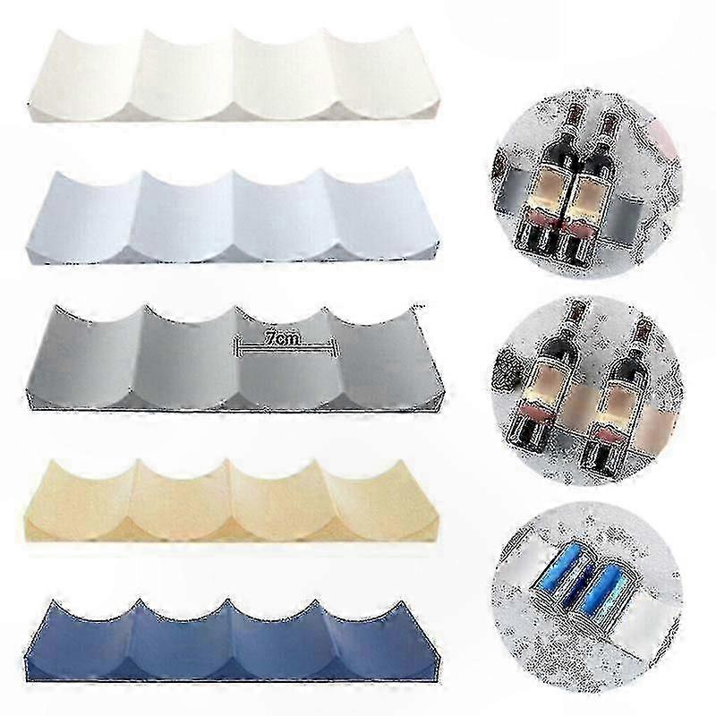 Stackable Bottle Rack for Kitchen Fridge Organization Space Saving Can and Wine Holder