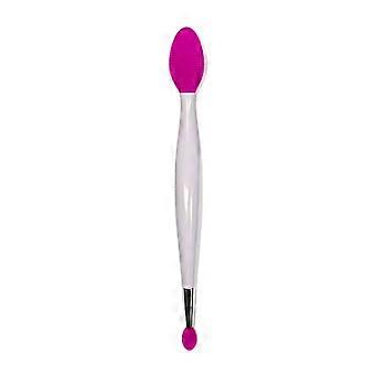 Double-headed Silicone Brush Skin Care Lip Exfoliating Facial Cleansing Face Scrub Nose Clean Lipstick Balm Applicator