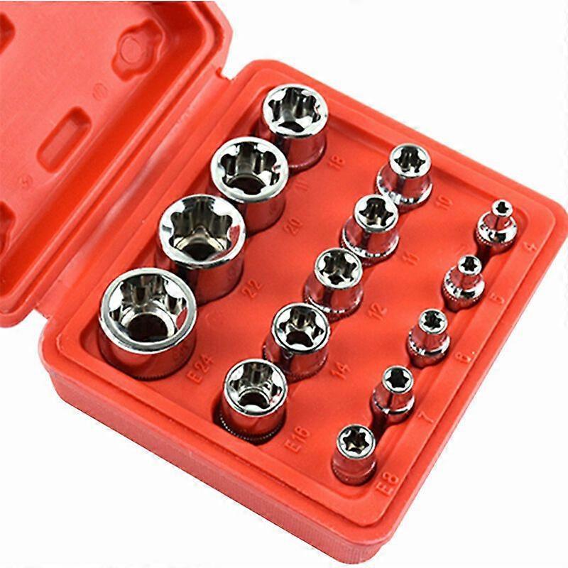14 Pcs Combination Auto Repair Tools (E Type Socket)