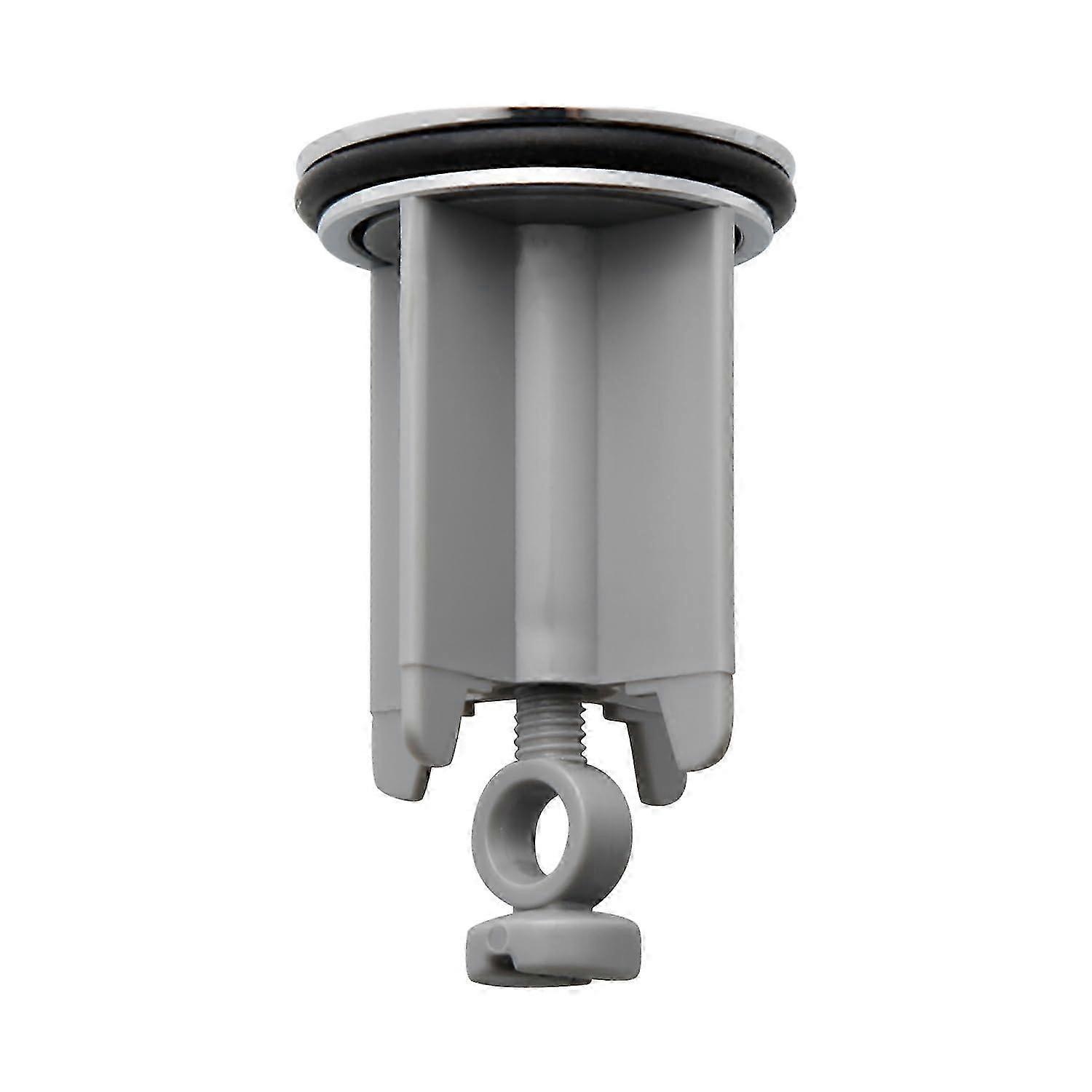 Universal Sink Plug, Adjustable Height, Rust-Proof Seal for Bathroom & Kitchen Basin, Gray