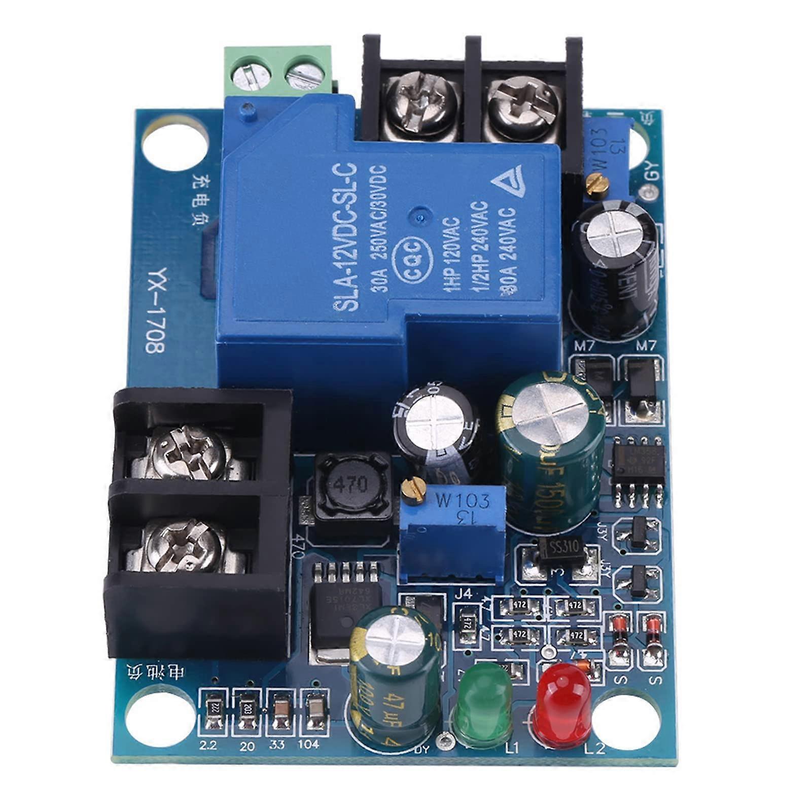 30A 12V Automatic Battery Charging Controller, Dual Source Solar and Car Generator Charge Module