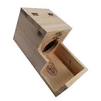 Hamsterhaus aus Holz, natürliche Hütte für Hamster, 1 Set mit Leiter