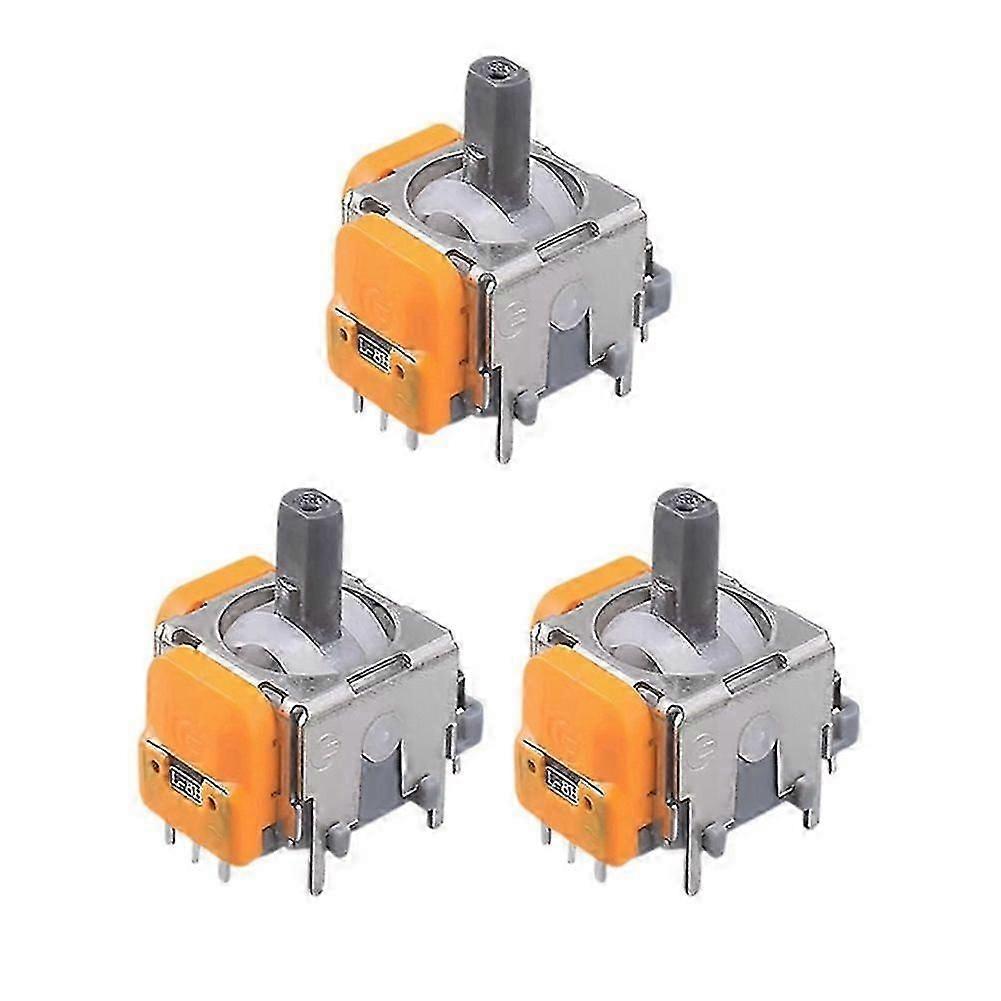 3 pack 3d analog joystick module for hall electromagnetic controller thumb joystick sensor accessor [XR]