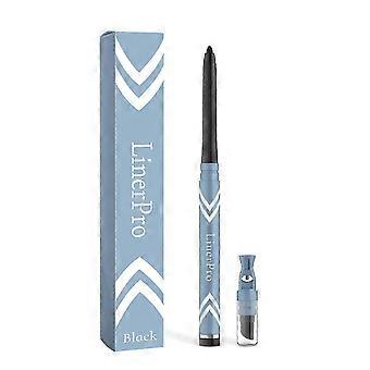 Żelowy eyeliner w kremie dla dojrzałych kobiet: wodoodporny, trwały, niebrudzący, z temperówką i rozcieraczem w zestawie SH1