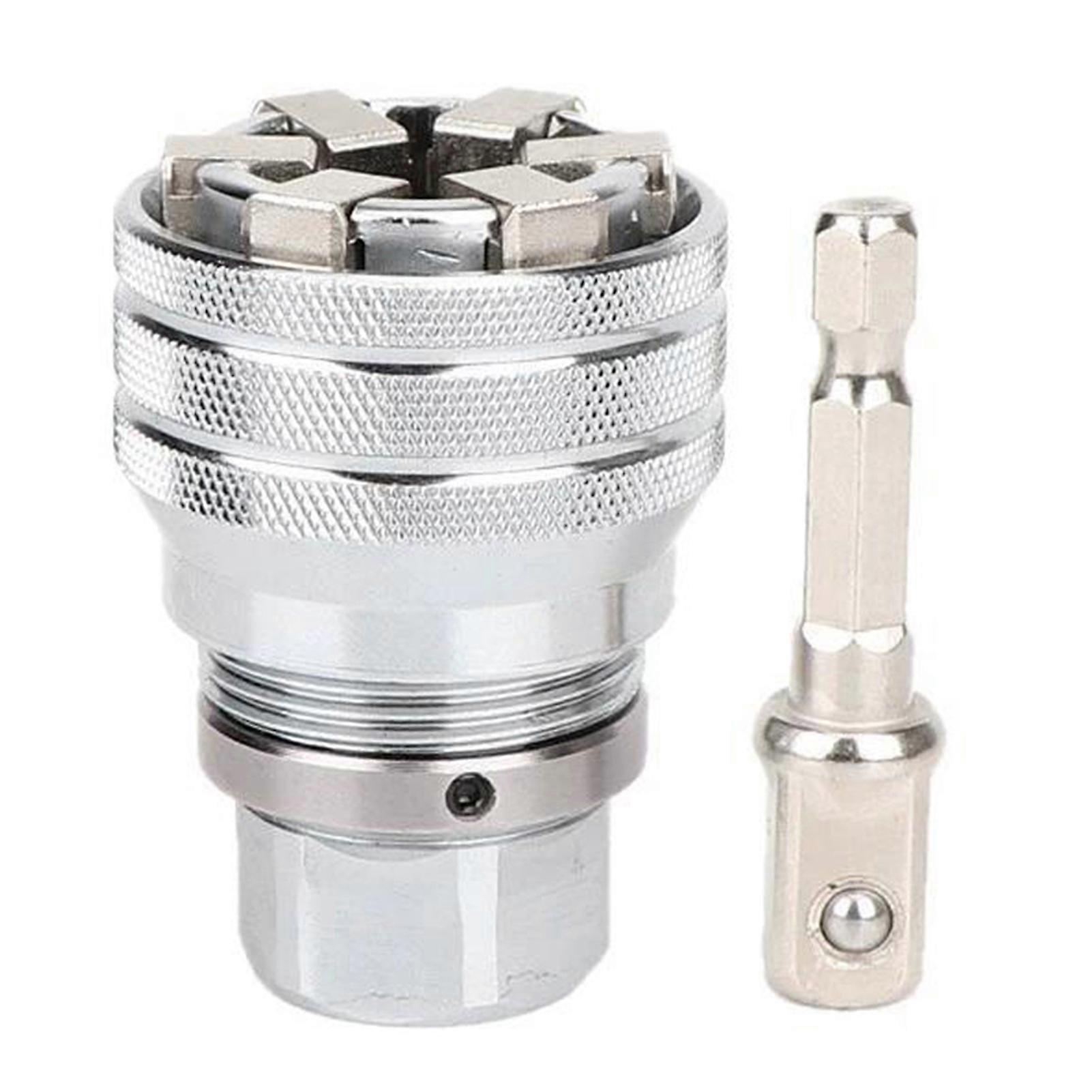 Multi-Function Universal Socket Wrench Tool Adjustable Universal Socket Wrench Tool for 3/8" Drive Ratchet Torque Wrench Power Drill