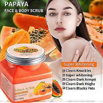 Peeling corpo alla papaya 500g, crema scrub alla papaya, peeling corpo che rimuove le cellule morte, rende la pelle morbida, liscia e fresca
