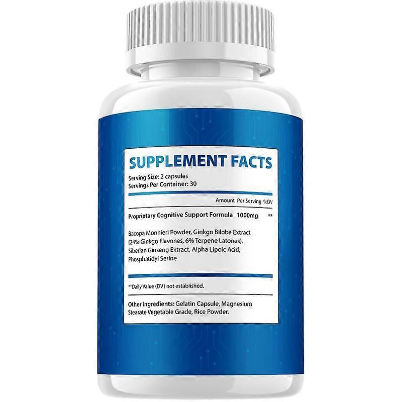(2 Pack) Iron Brain Supplement Capsules  IronBrain Natural Blend Memory Focus