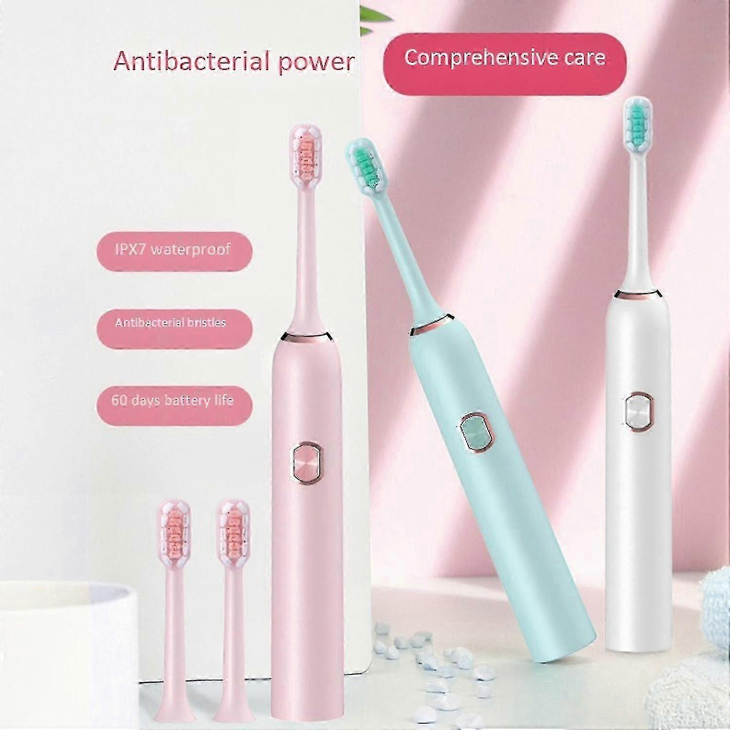 Vibration Electric Toothbrush Waterproof Smart Timer Automatic Vibration Waterproof Tooth Brush Rep