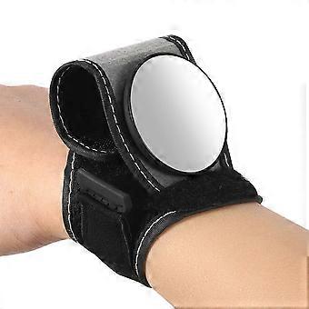 Bike Glass, 360 Degree Adjustable Bike Rear View Glass Wristband Bike Glass, Rotatable Cycle Wrist Rearview Glass