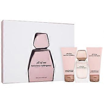 Conjunto de presente All Of Me: Eau de Parfum 50 ml, loção corporal 50 ml e gel de banho 50 ml.