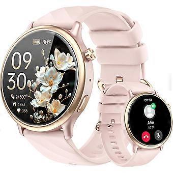 Smart Watch for Women Fitness Tracker: Waterproof Digital Womens Watches Make Answer Call Smartwatch for Android Phone iPhone Samsung Compatible Sle