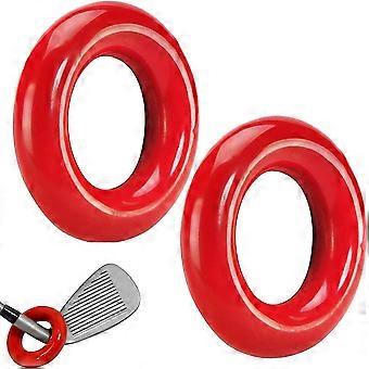 Golf Club Swing Poids Donut Anneau Lesté Entraîneur D’échauffement Rouge Noir pour Hommes Femmes Golfeur Entraînement Pratique