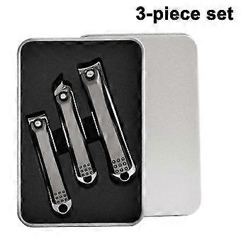 Nail Clippers Set,bed Toe Nail Clippers And Fingernail Clippers compatible with Men/women/kids,3 Pcs Nail Cutter Set,9080