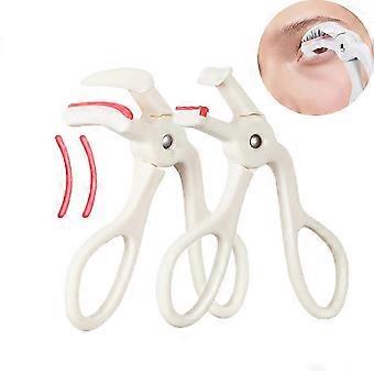 1/2 stuks draagbare wimperkruller met één clip, eenvoudig te bedienen, voor langdurige styling, geschikt voor zowel brede als gedeeltelijke wimperkrullers. Make-uptools