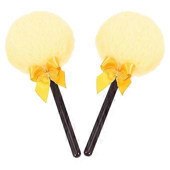 Body Powder Puff Plush Setting Powder Puff for Body 4Pcs Handle