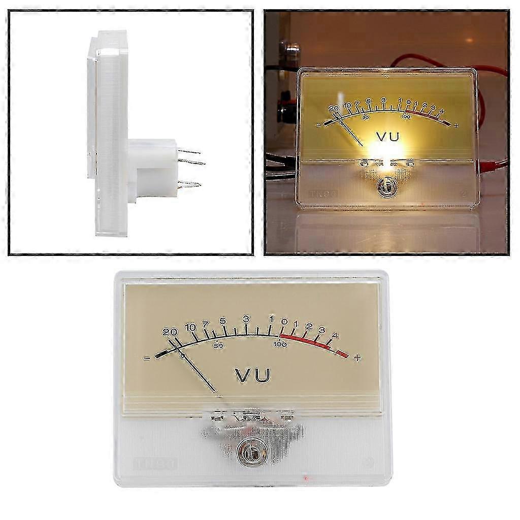 Backlit Vu Meter With Yellow Panel Stable Percompatible withmance Level Meter Amplifier