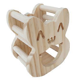 Wooden Rabbit Grass Feeder for Cage 2Pcs Small Animal Feeding Rack