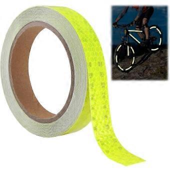 Reflective Warning Tape Yellow High Visibility Safety Sticker 2cm x 10Ma