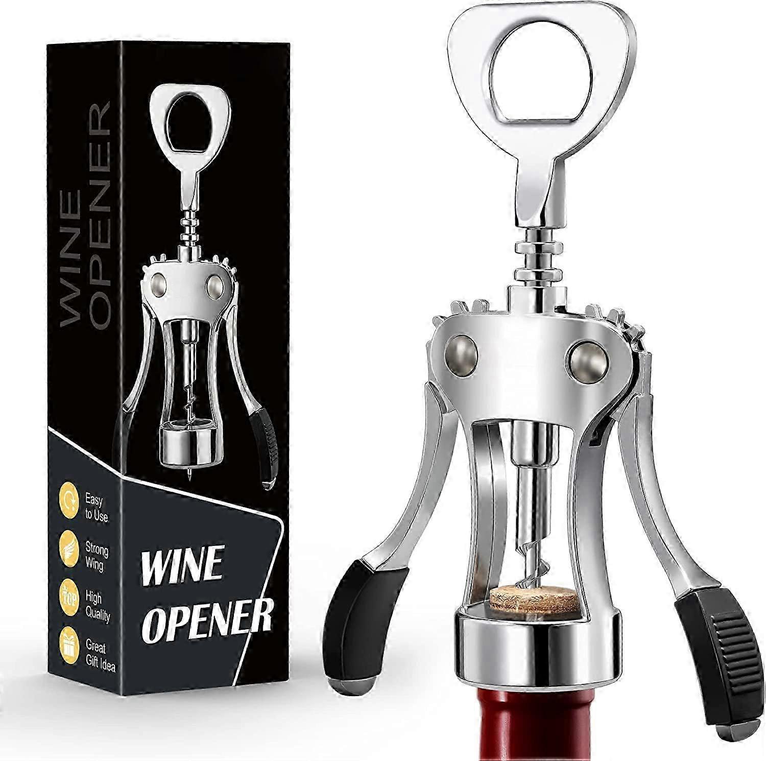 Solid Zinc Winged Wine & Beer Opener