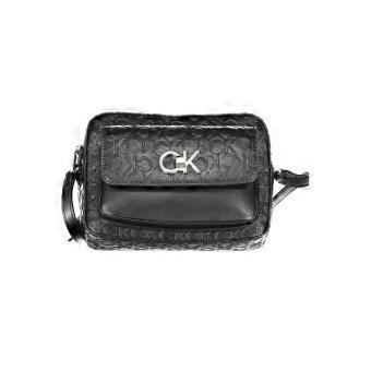 Borsa a tracolla da donna Calvin Klein, in poliestere nero.