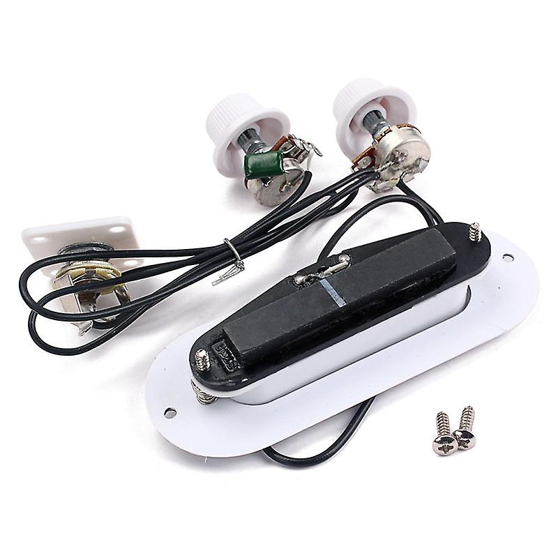 Single Coil Electric Guitar Pickguard White Pearl Pickups Folk With Knobs Guitar Accessories