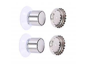 2pcs Wall Mounted Magnetic Soap Holder Durable Suction Cup