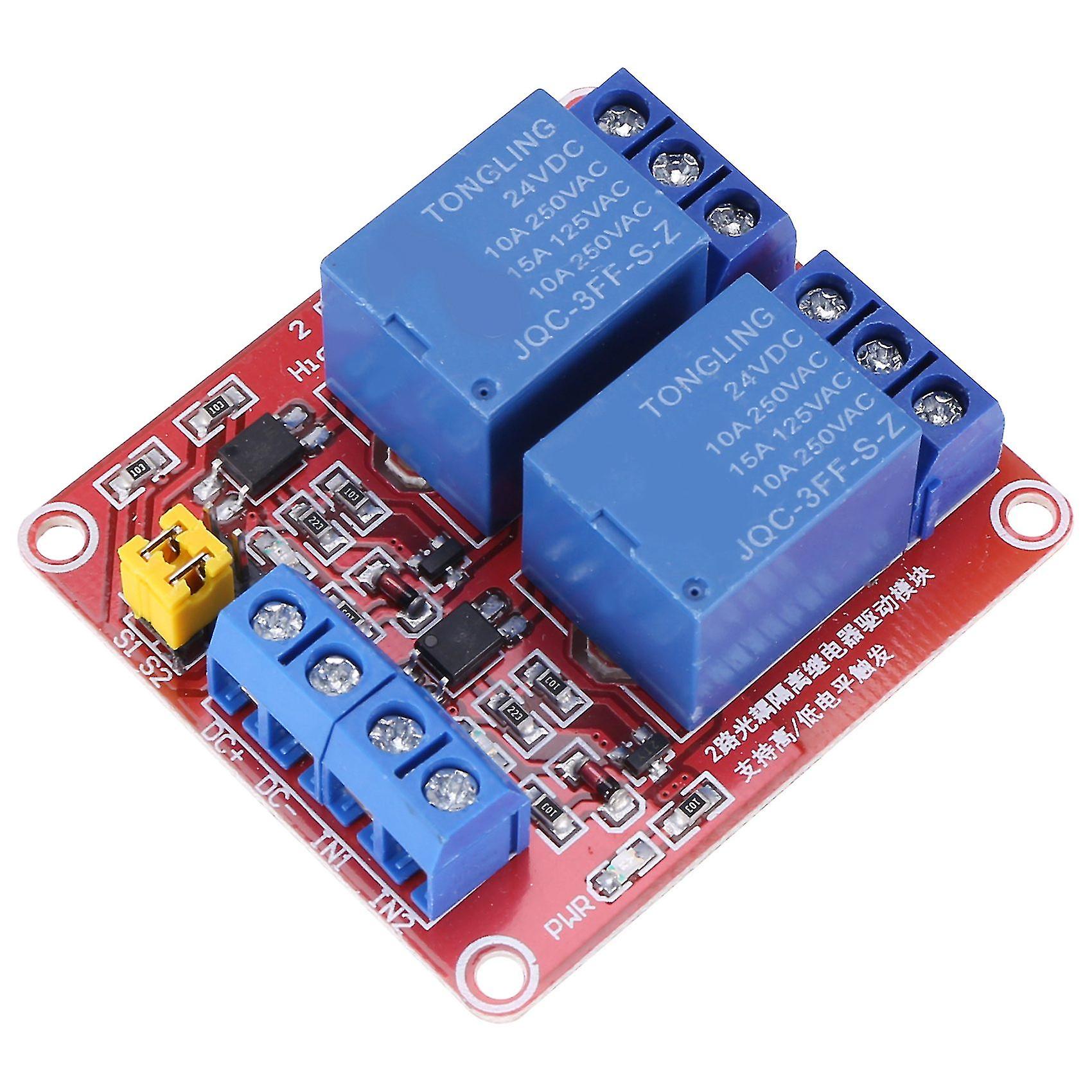 Diy 2- High/low Relay Expans Circuit Board Module 24v