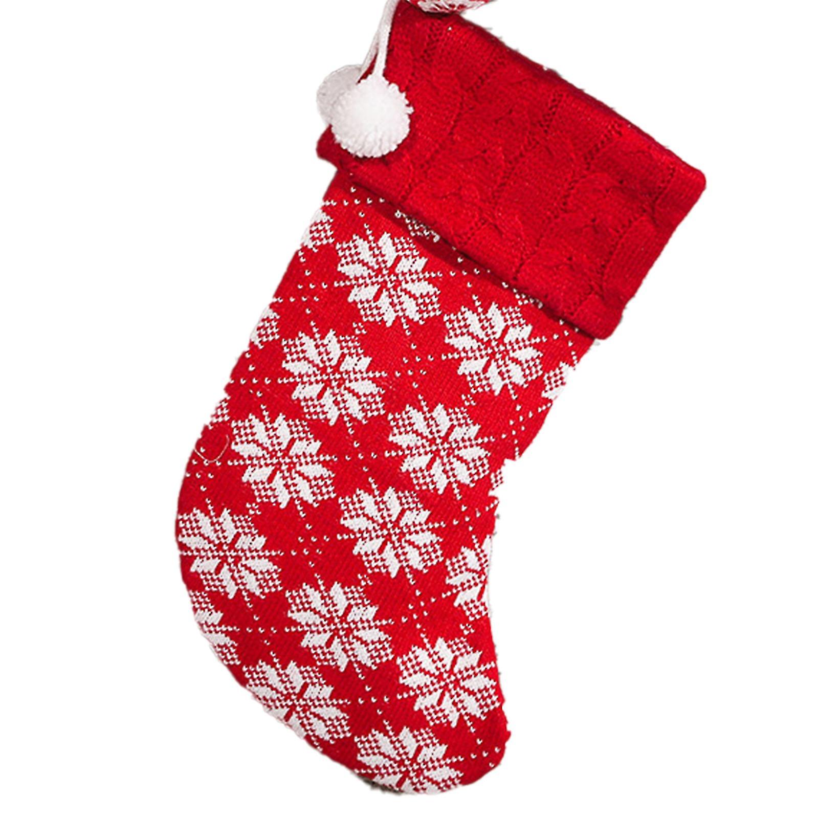 Christmas Pattern Printing Socks Gift Bag Winter Decoration For Party