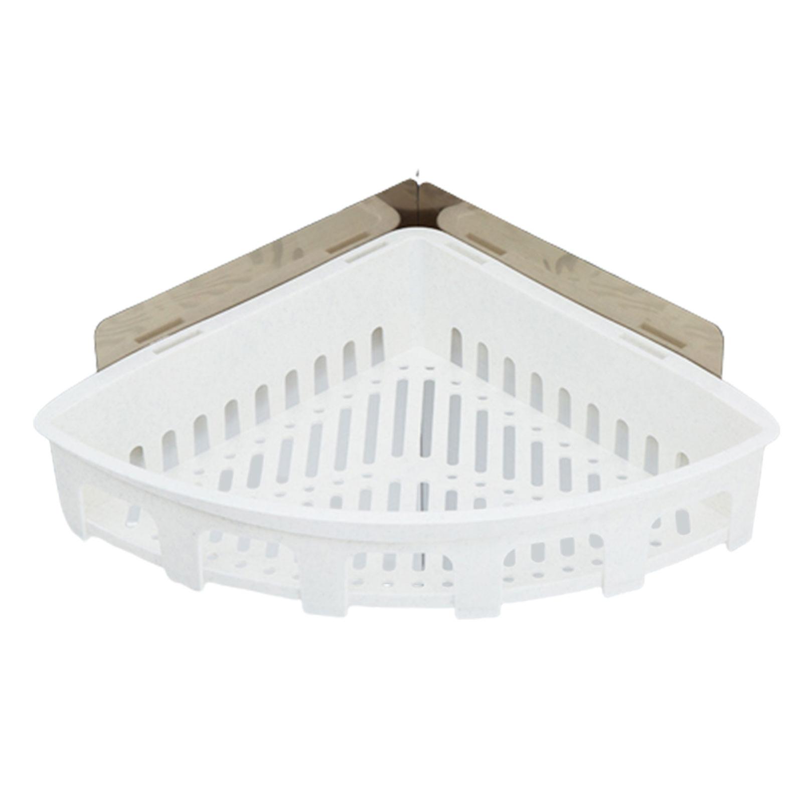 Triangular Shape Floating Shelves No Drilling Storage Hanging Rack