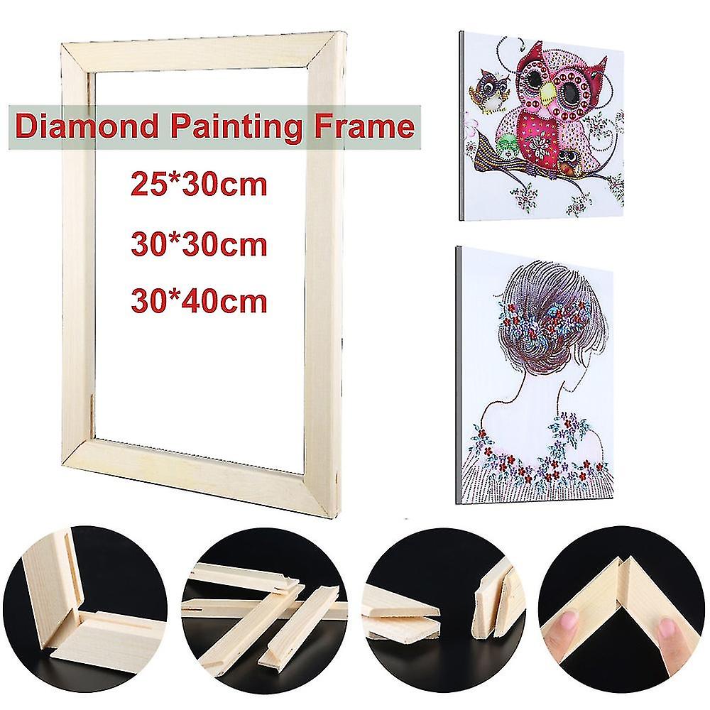 Wooden 5d Diamond Painting Frame Rectangle Photo Picture Frame Diy Cross Stitch Embroidery