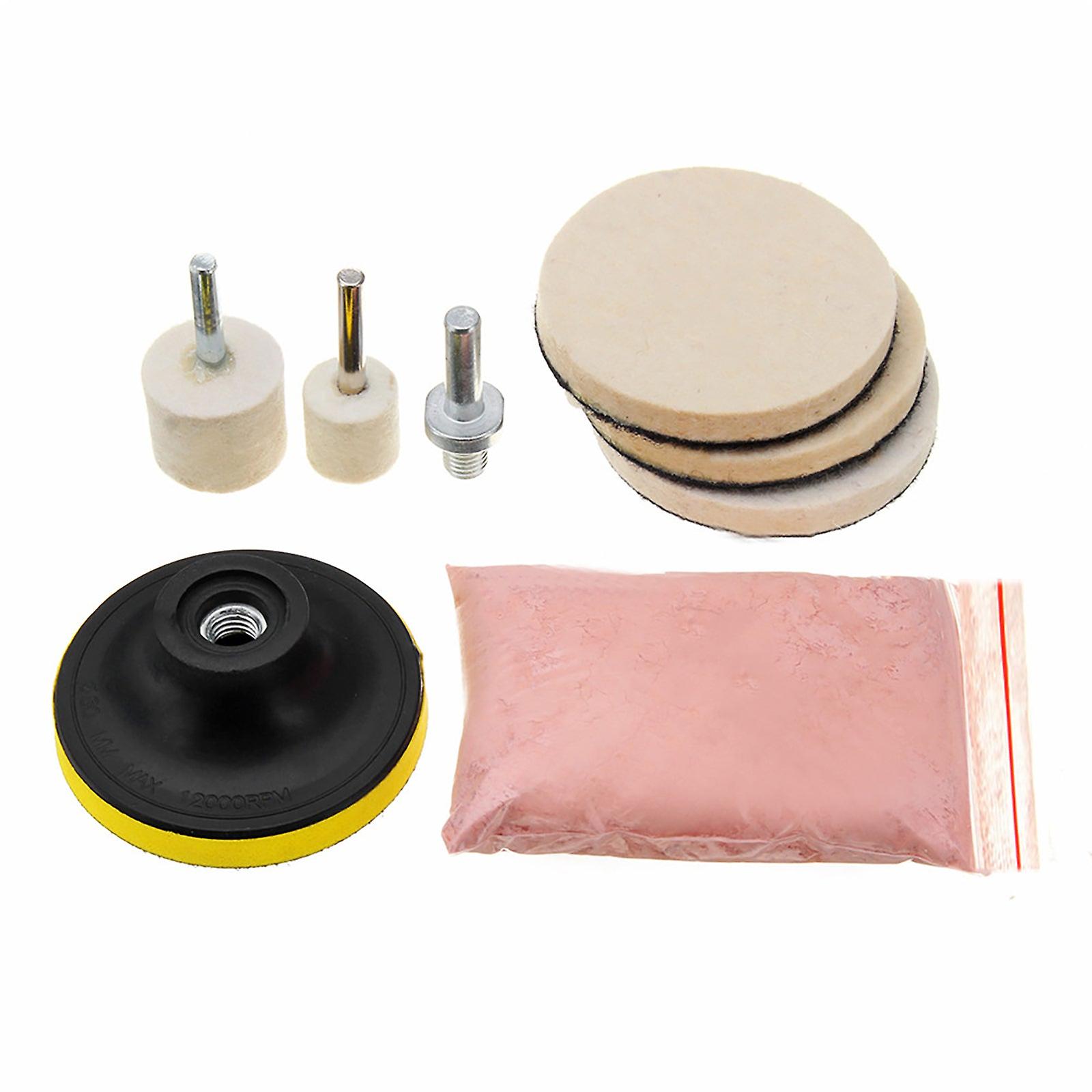 8Pcs 120g Cerium Oxide Glass Scratch Polish Polishing Repair Remover Powder Kit