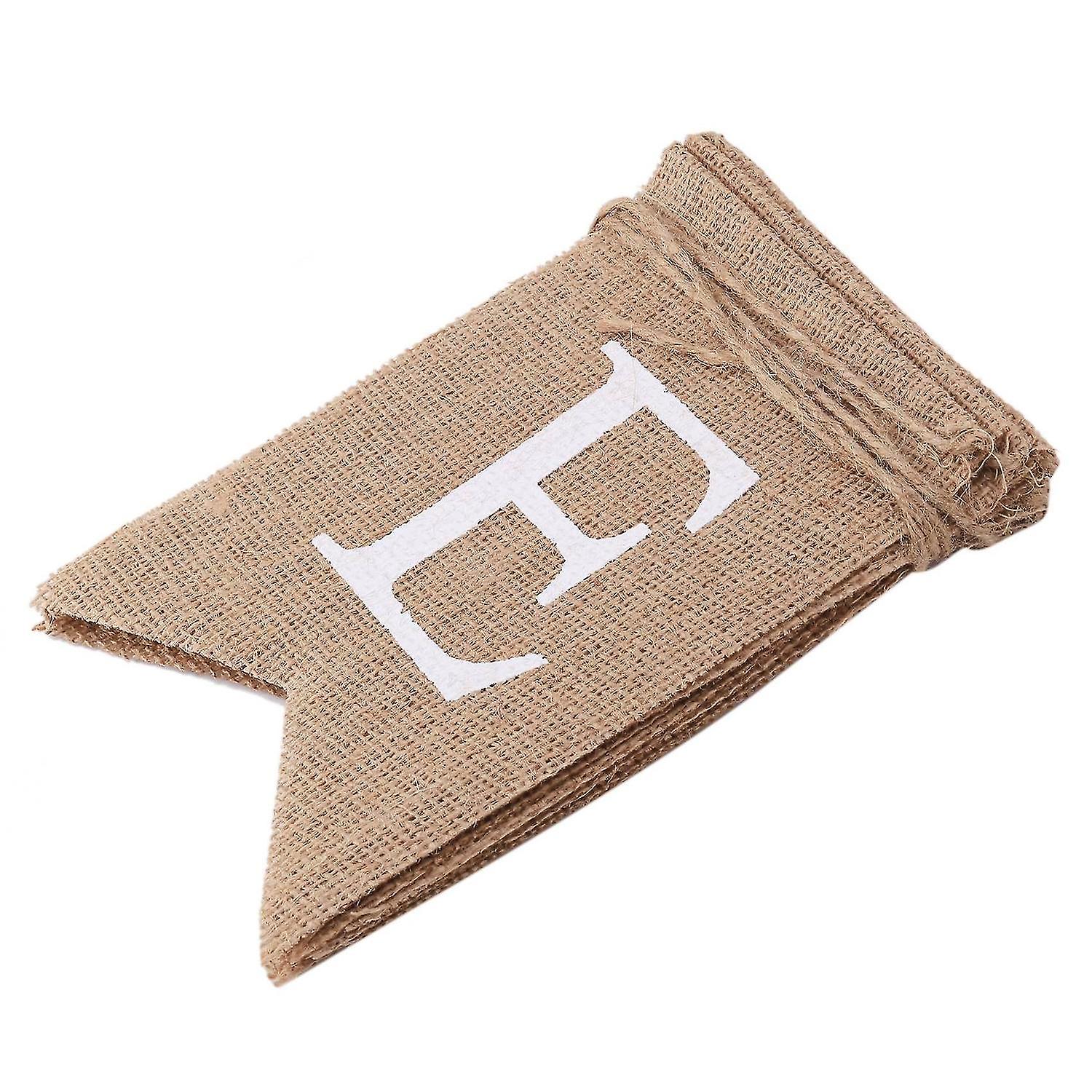 Babyparty-Banner Aus Jute – Wimpelkette Mit 'BABY SHOWER' Aufdruck, 6 M Lang