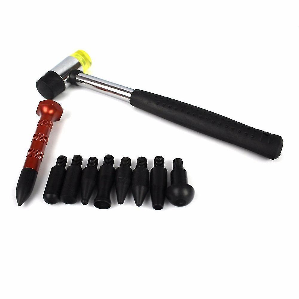 Paintless Dent Repair Hail Removal Tools Kit Tap Down Pen With 9 Heads Tools Set Tools Kit