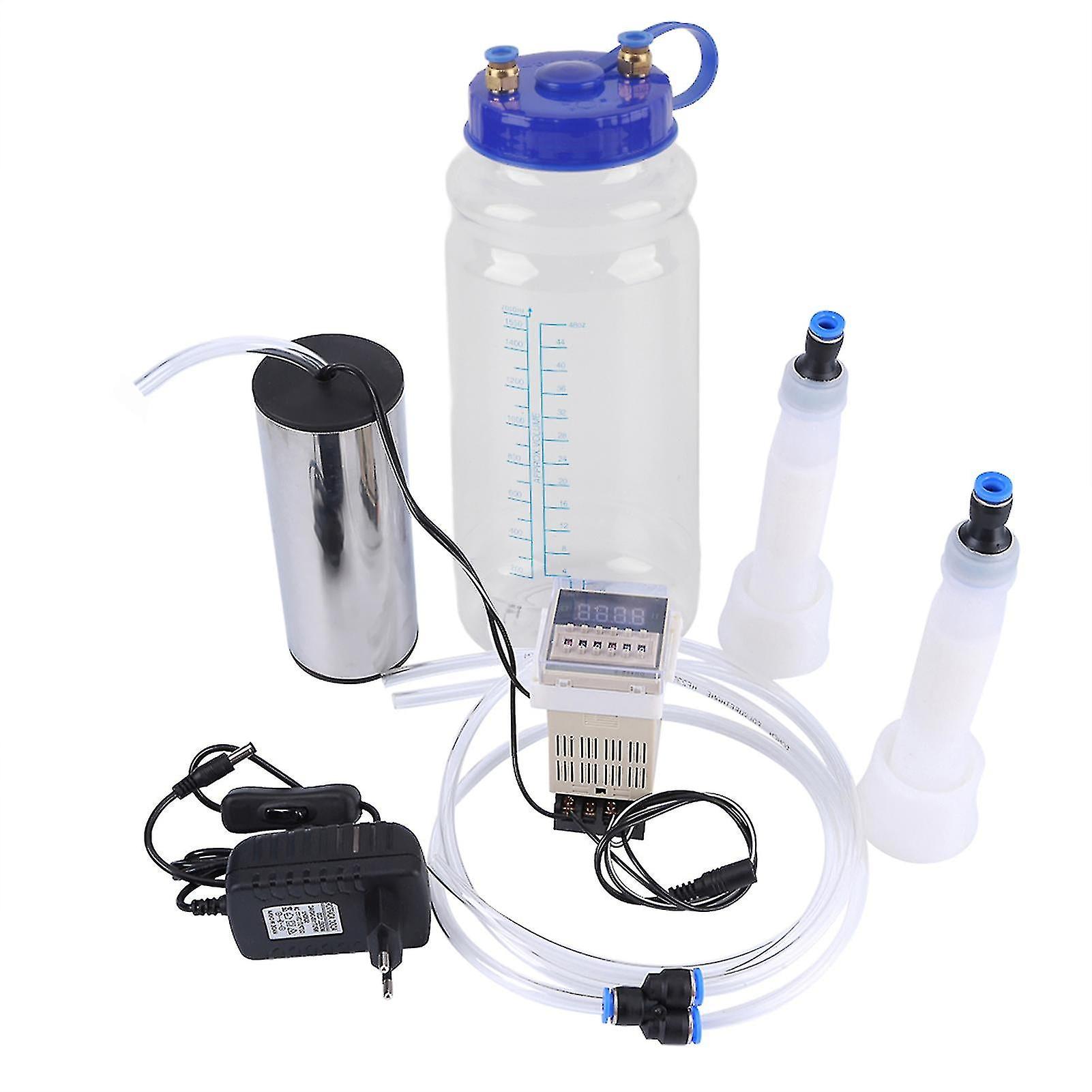 2L Portable Electric Milking Machine With Pulse Controller For  Cow 100250v Eu Plug