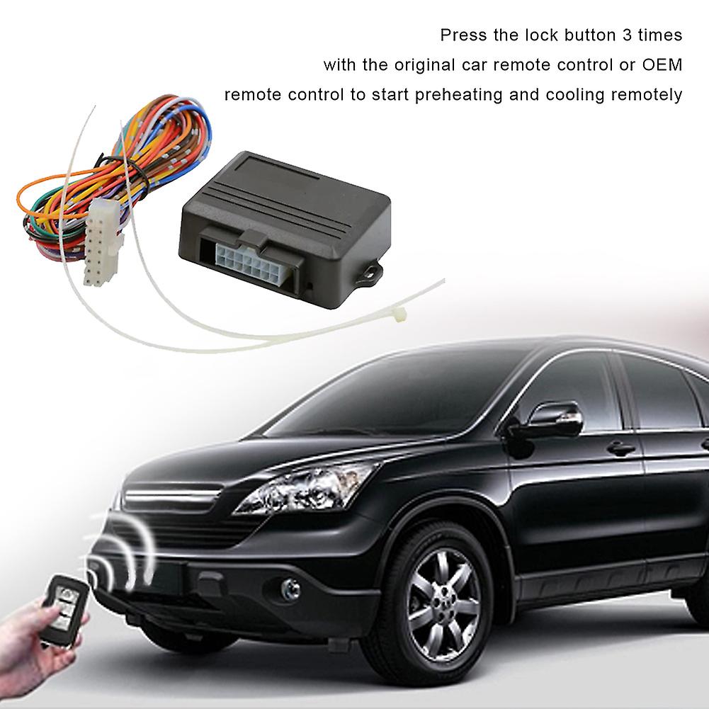 12v Remote Engine Start Stop Car Starting Module Autostart With Remote Controls Pre-heating Pre-cooling Automation Keyless