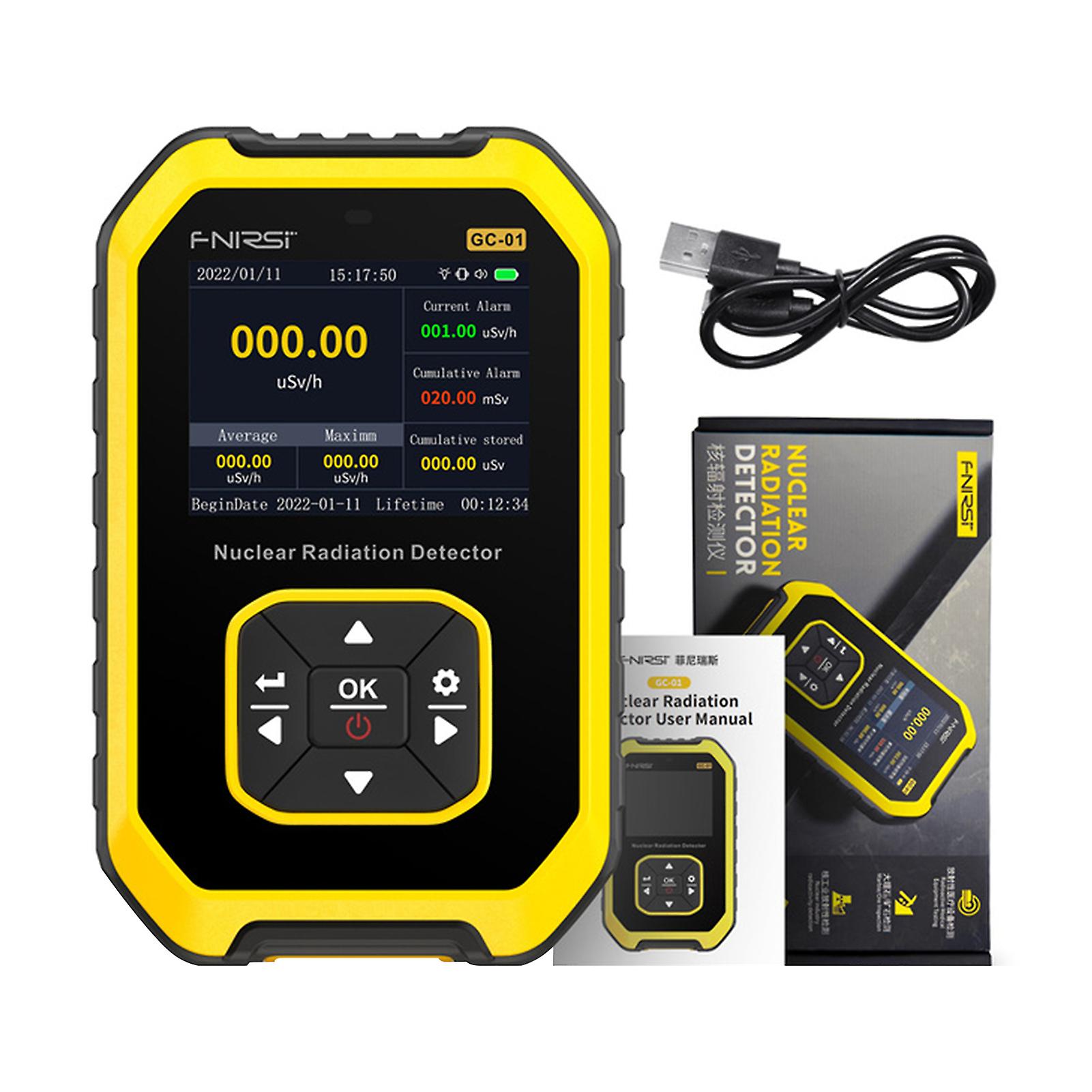 Portable Radiation Dose Meter with Digital Display High Accuracy β γ X-rays Radiation Monitors for Home Outdoor Industry
