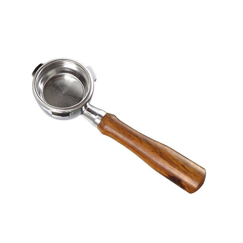 Coffee Machine Handle Bottomless 3 Ears 58mm Ultra-fine Mesh Espresso Portafilter with Wooden Handle