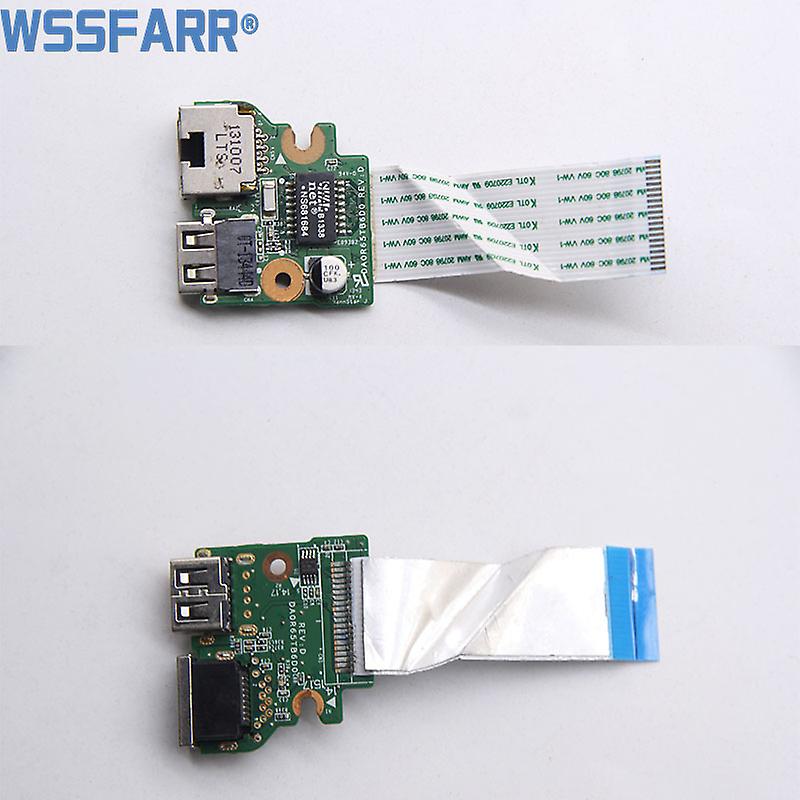 For Hp 15-e000 15-e 15-e042tx 15-e027tx Daor65tb6d0 Usb Ethernet Lan Port Board W/ Cable
