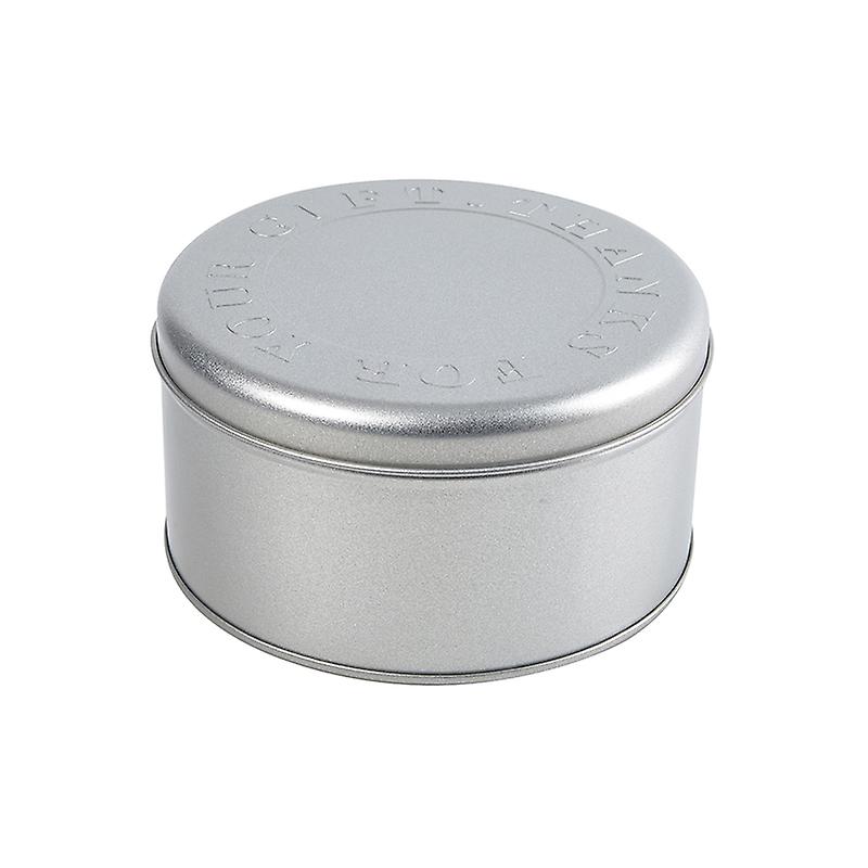 Christmas Candy Tins Decorative Round Tinplate Boxes Xmas Candy Packaging Jar