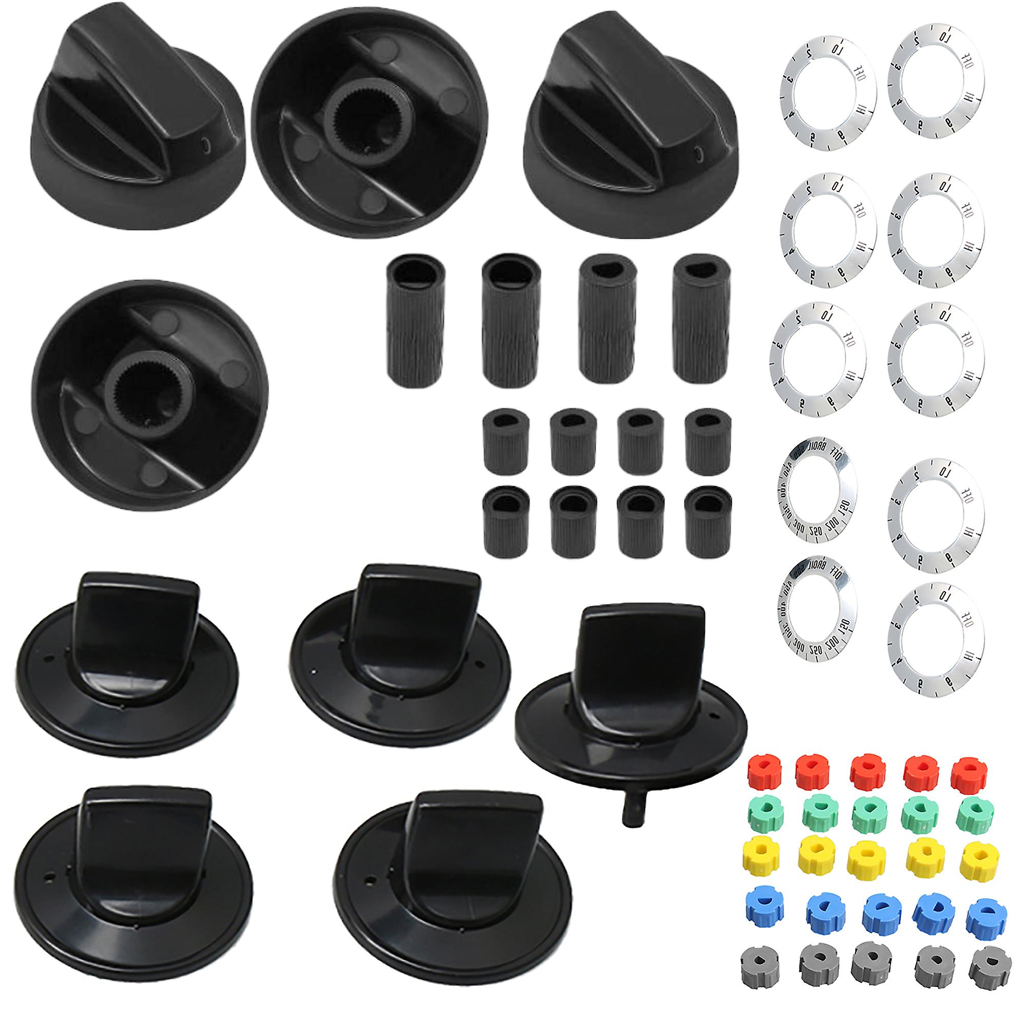 Universal Oven Knob w/ Inserts Kit Replacement for Estate TJKN002 KN002