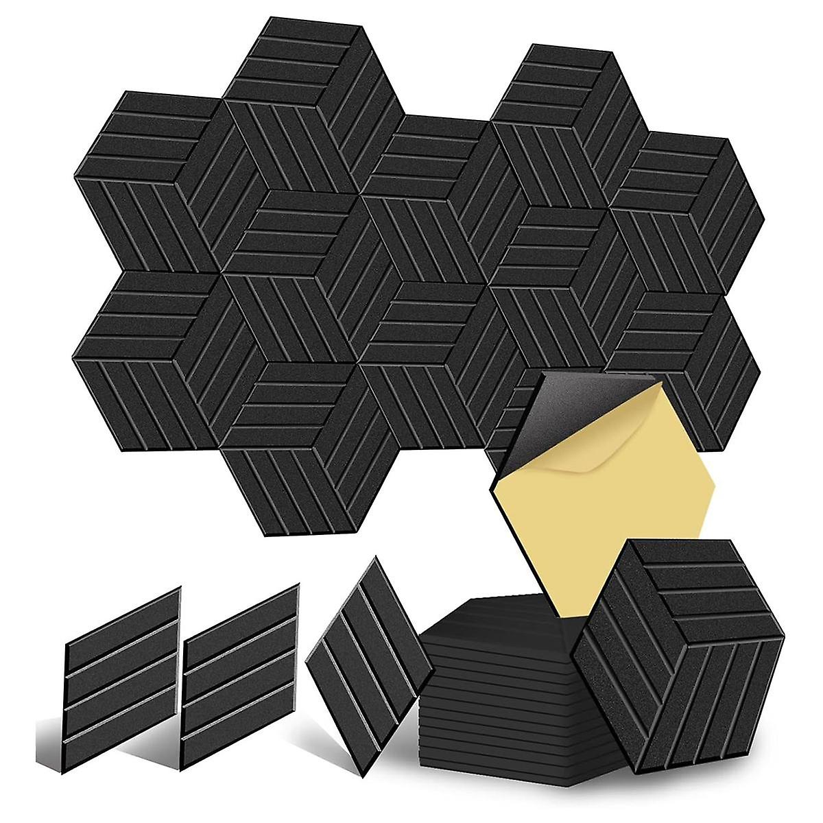 12 Pack Self Adhesive Acoustic Panels Soundproof Wall Panels,Sound Proof Foam Panels for Noise Abso