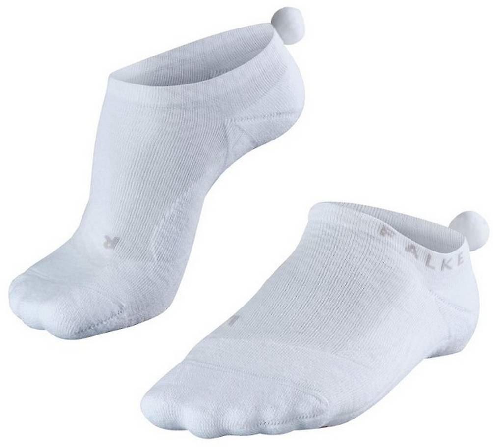 Falke Golfing 2 Pompom No Show Socks - White