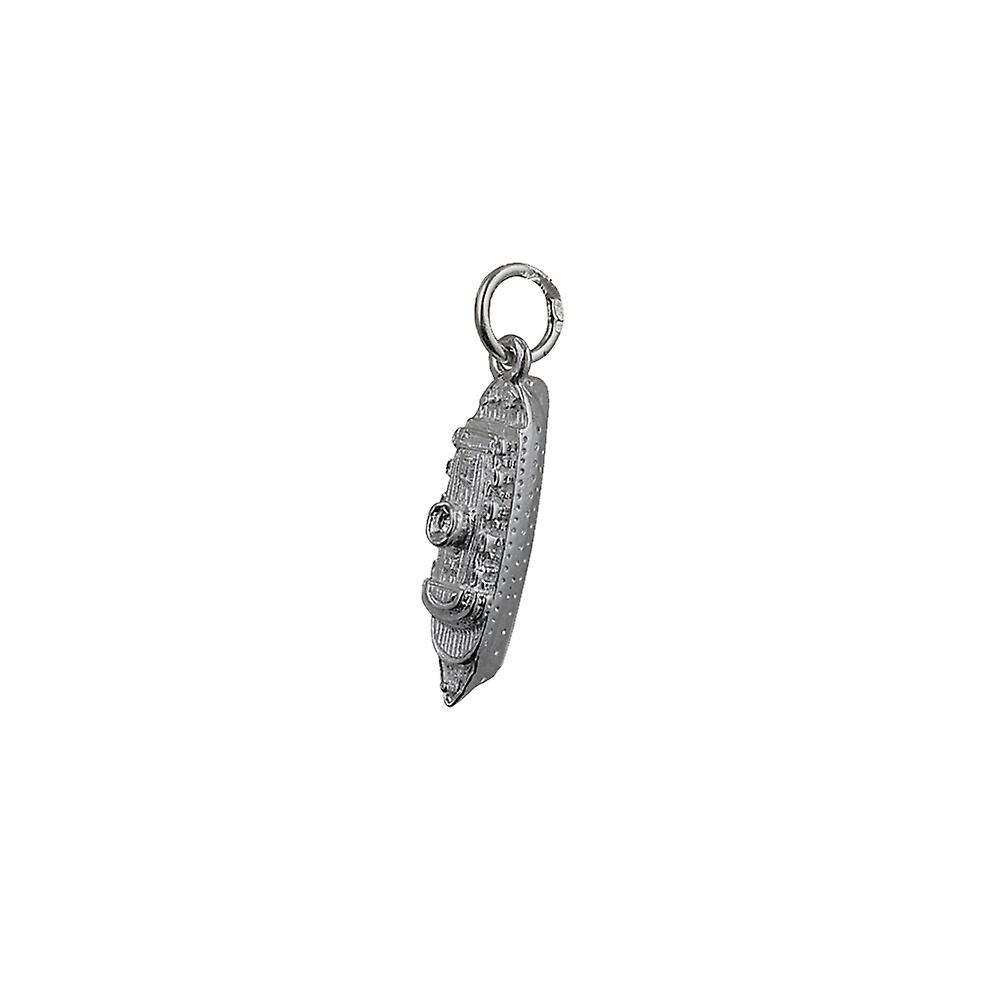 Silver 20x7mm Ocean Ship Liner Pendant or Charm