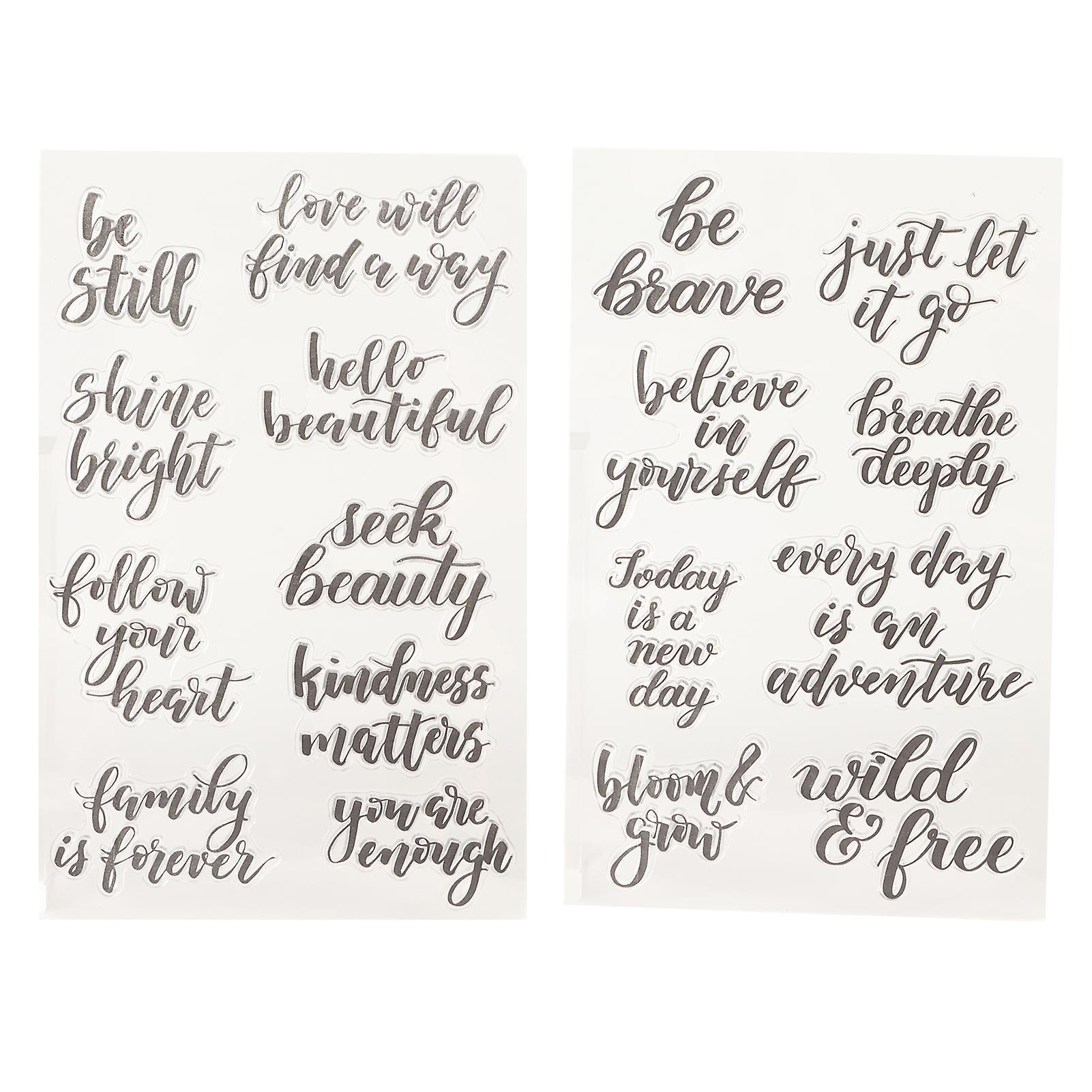 Essentiels de l’artisanat : ensemble de tampons en caoutchouc transparent durable offrant une qualité transparente et un large éventail de motifs