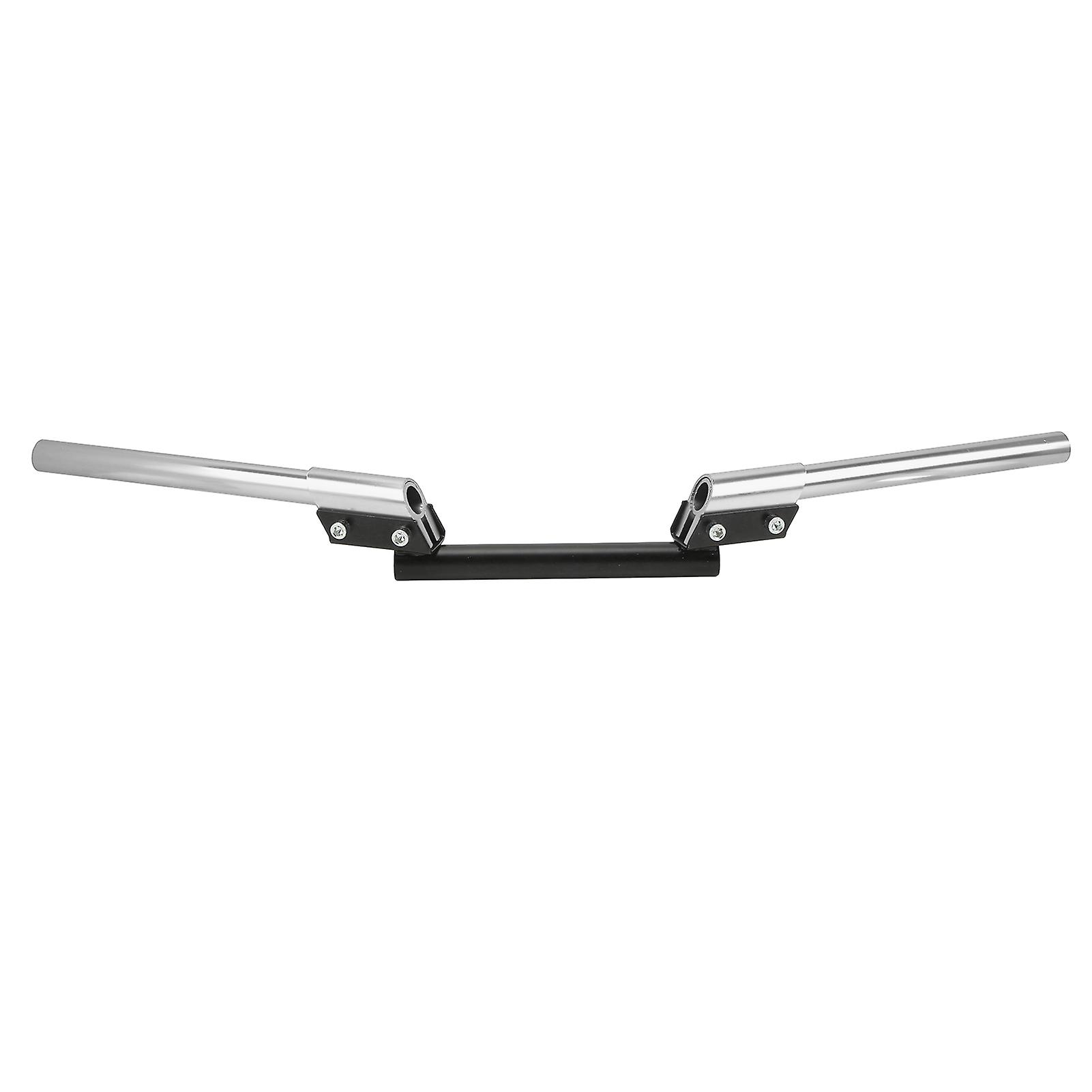 Jadeshay Motorcycle Handlebar 22mm Universal Adjustable Scooter Handlebar for Sports Car Streetcar ATV Scooter Off Road Vehicle(Silver)