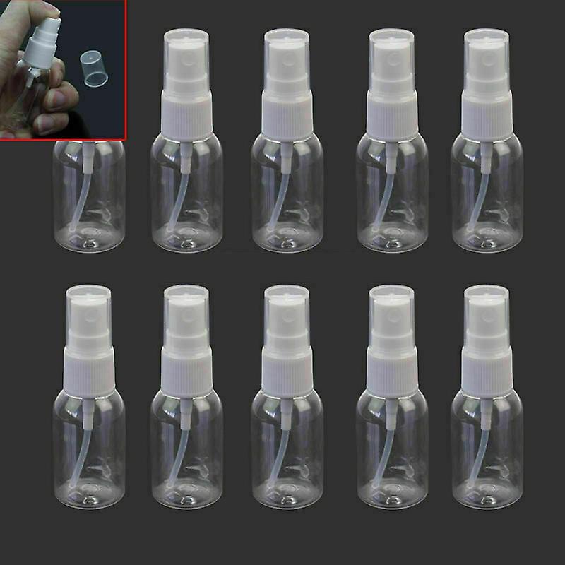 10PCS mini 20ml clear empty travel lotion perfume spray bottle sub-bottle