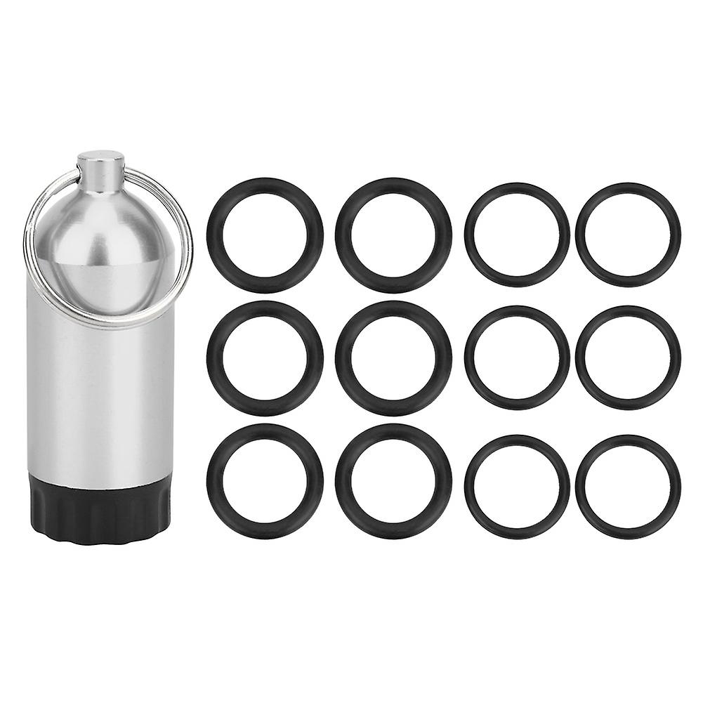 Diving Cylinder Valve Sealing Ring O Rings Mini Cylinder Storage Bottle OR MT02(Silver )